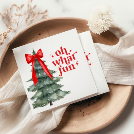 Serviette En Papier Noël Fête Oh Quel Amusement