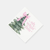 Serviette En Papier Noël Fête Oh Quel Pink Fun (Coin)