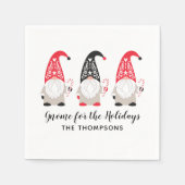 Serviette En Papier Noël Gnome Holiday (Devant)