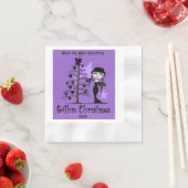 Serviette En Papier Noël gothique le plus beau jamais (En situation)