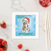 Serviette En Papier Noël Grand Dane (En situation)