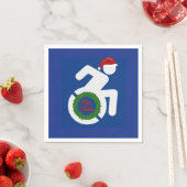 Serviette En Papier Noël Handicapé (En situation)