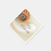 Serviette En Papier Noël hawaïen élégant Shell (Coin)