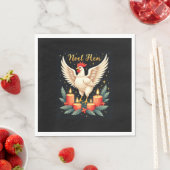 Serviette En Papier Noel Hen Chicken (En situation)