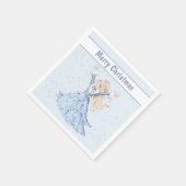 Serviette En Papier Noël hiver Princesse Filles (Coin)