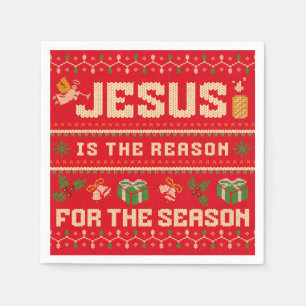Serviette En Papier Noël Jésus Est La Raison De La Saison