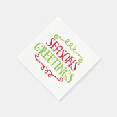 Serviette En Papier Noël Joyeuses Fêtes Napkin (Coin)