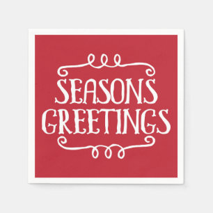 Serviette En Papier Noël Joyeuses Fêtes Napkin