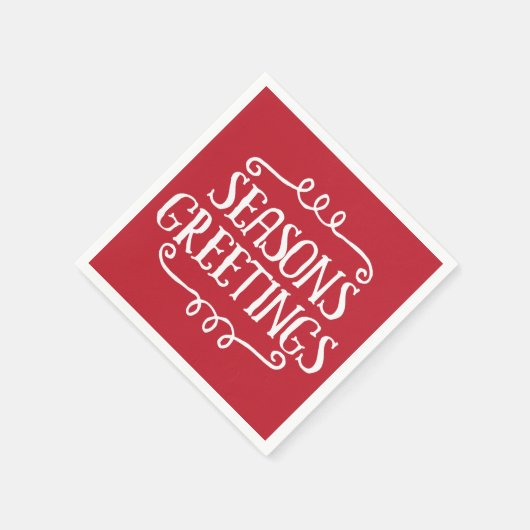 Serviette En Papier Noël Joyeuses Fêtes Napkin (Coin)