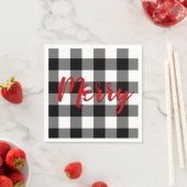 Serviette En Papier Noël Joyeux Buffalo débarqué (En situation)