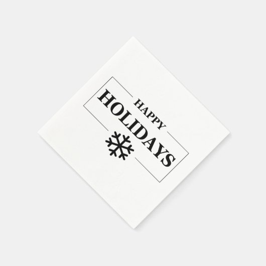 Serviette En Papier Noël Joyeux Noël Joyeux Noël (Coin)