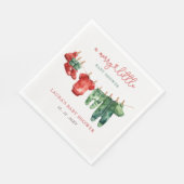 Serviette En Papier Noël Joyeux petit Baby shower Hommes Neutre (Coin)