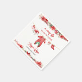 Serviette En Papier Noël Joyeux petit Baby shower Hommes Neutre (Coin)