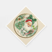 Serviette En Papier Noël Kitschmas nostalgique  (Coin)