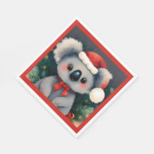 Serviette En Papier Noël Koala 1 (Coin)
