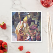 Serviette En Papier Noël Krampus (En situation)