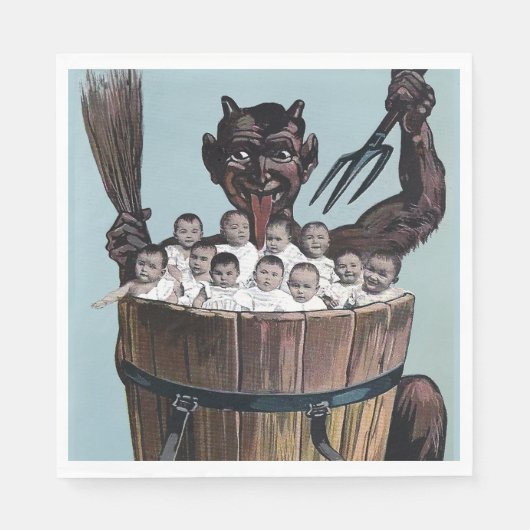 Serviette En Papier Noël Krampus (Devant)