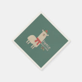 Serviette En Papier Noël Llama Pun : Fleece Navidad (Coin)