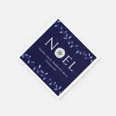 Serviette En Papier Noel Marine Blue Sand Dollar Nautique Noël (Coin)