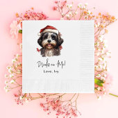 Serviette En Papier Noël Mignonne Chih Tzu Chien Boit Sur Moi