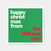 Noël minimal simple papier moderne rouge n