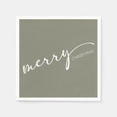 Serviette En Papier Noël Moderne (Devant)