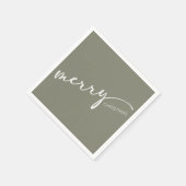 Serviette En Papier Noël Moderne (Coin)