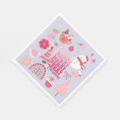 Serviette En Papier Noël moderne (Coin)