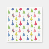 Serviette En Papier Noël moderne (Devant)