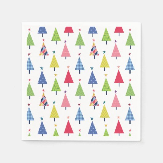 Serviette En Papier Noël moderne (Devant)