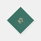 Serviette En Papier Noël moderne Nativité religieuse Mary & Joseph (Coin)