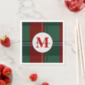 Serviette En Papier Noël monographique (En situation)