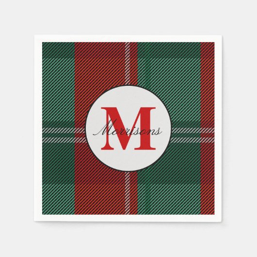 Serviette En Papier Noël monographique (Devant)