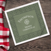 Serviette En Papier Noël Motif d'hiver classique