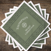 Serviette En Papier Noël Motif d'hiver classique