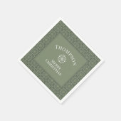 Serviette En Papier Noël Motif d'hiver classique (Coin)