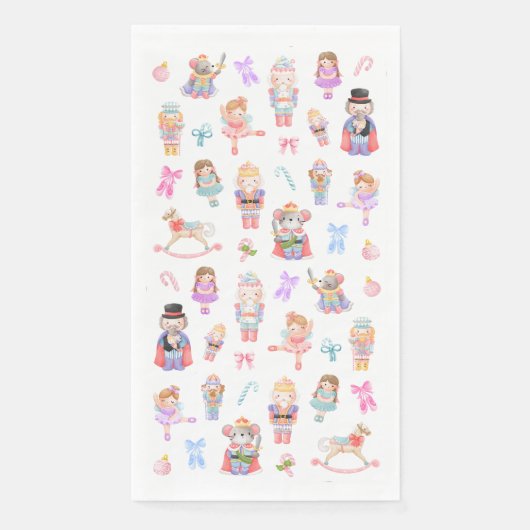 Serviette En Papier Noël Motif Nutcracker (Devant)