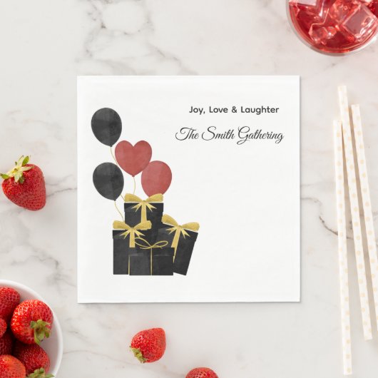 Serviette En Papier Noel Napkin For Holidays  (En situation)