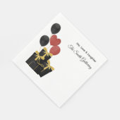 Serviette En Papier Noel Napkin For Holidays  (Coin)