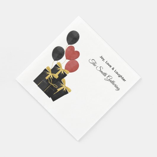 Serviette En Papier Noel Napkin For Holidays  (Coin)