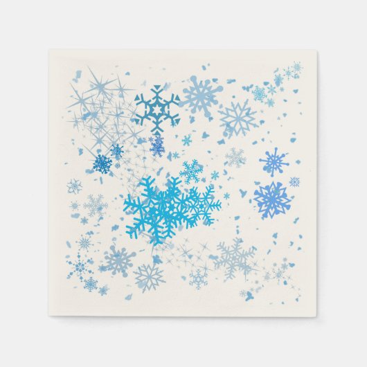 Serviette En Papier Noël neige (Devant)