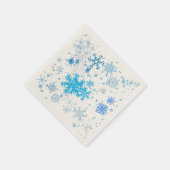 Serviette En Papier Noël neige (Coin)