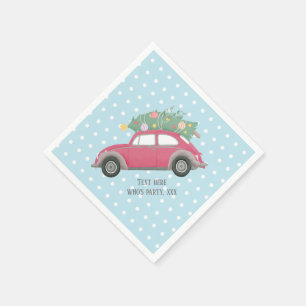 Serviette En Papier noël, Noël, bébé, arbre de noël, voiture