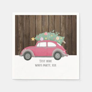 Serviette En Papier noël, Noël, bébé, arbre de noël, voiture