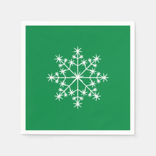 Serviette En Papier Noël Noël Noël Noël Fête verte (Devant)