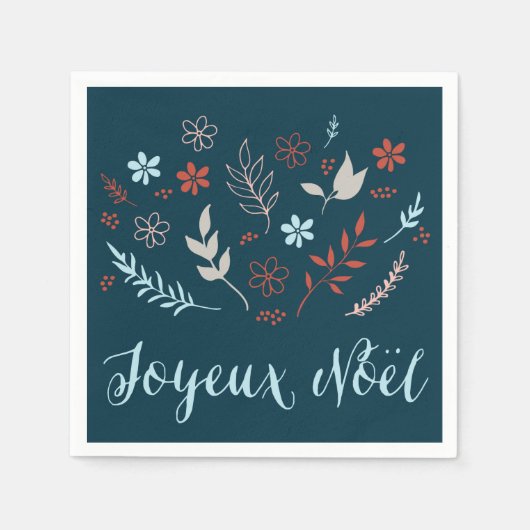 Serviette En Papier Noël Noël vacances (Devant)