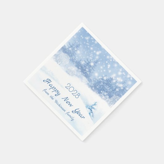 Serviette En Papier Noël, Nouvel An (Coin)