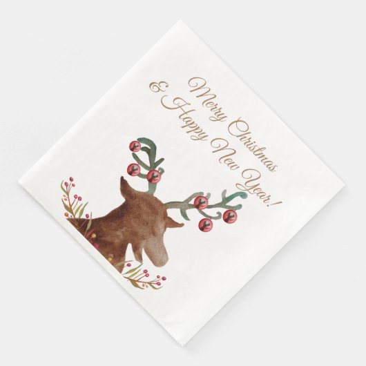 Serviette En Papier Noël, Nouvel An Papier Napkin (Coin)