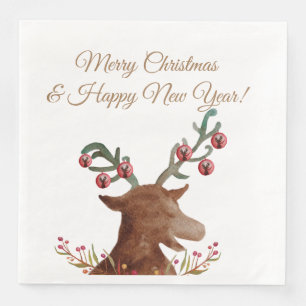 Serviette En Papier Noël, Nouvel An Papier Napkin
