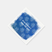 Serviette En Papier Noël, Nouvel An Snowflakes (Coin)